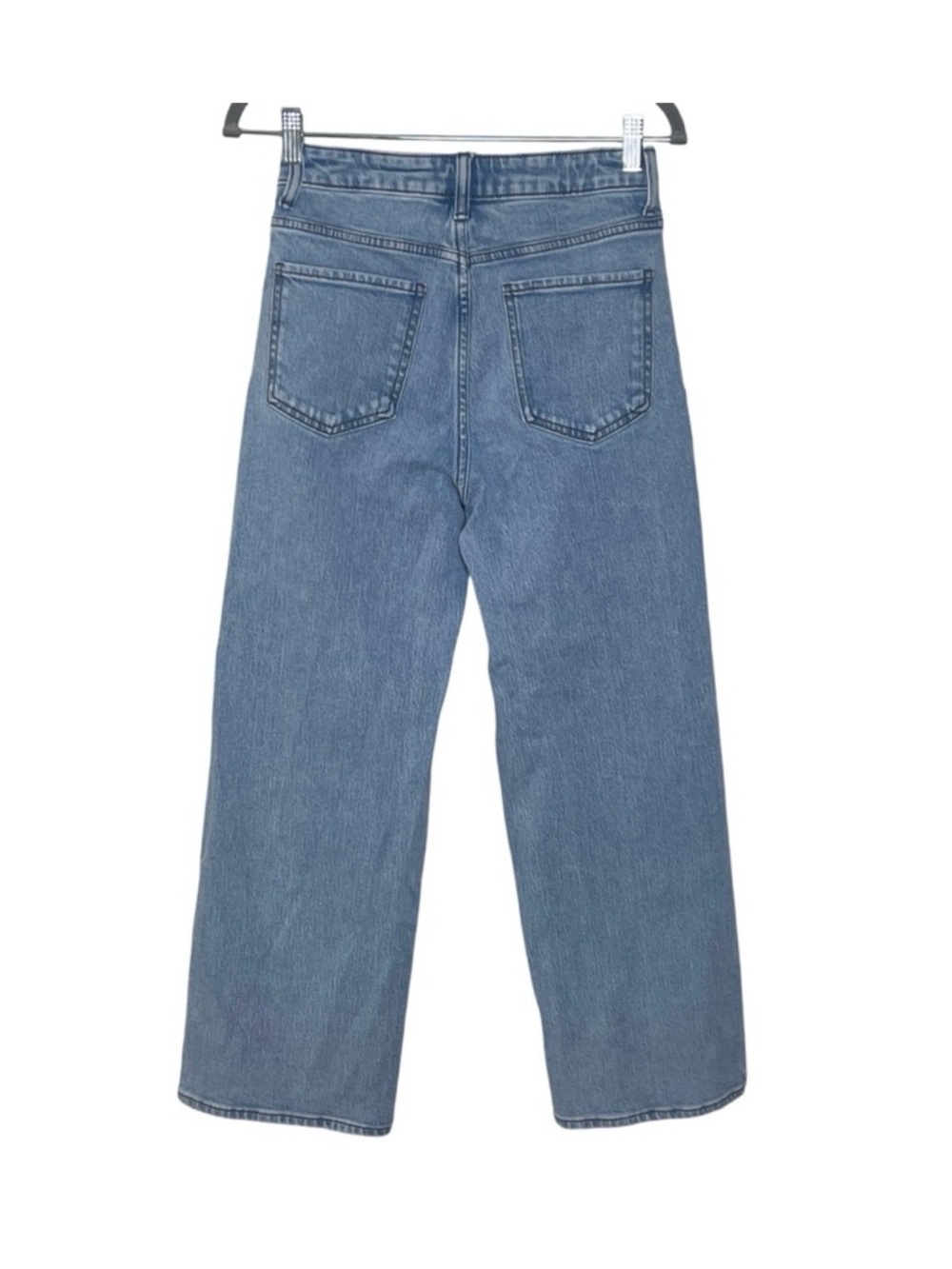 Quince Light Blue Straight Leg Women’s Jeans - Picture 3 of 6